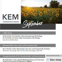 KEM-Veranstaltungen im September