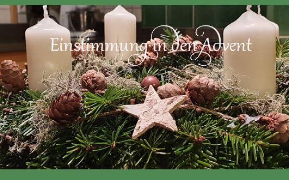 Adventkranzbinden mit den Bäuerinnen