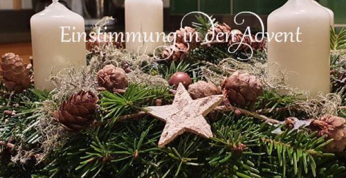 Adventkranzbinden mit den Bäuerinnen