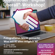 Kostenfreier Workshop: Fotografieren und Künstliche Intelligenz