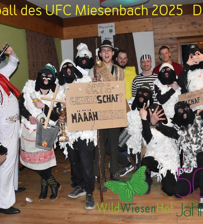 Der Maskenball des UFC Miesenbach 2025 war tierisch gut besucht!