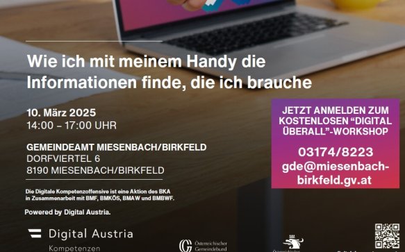 Kostenfreier Workshop „Wie ich mit meinem Handy die Informationen finde, die ich brauche“